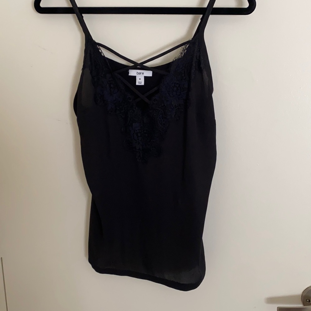 Bar III lace tank